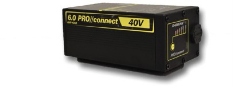 RAMFAN 40V / 6Ah Akkupack — Produktansicht